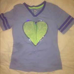 Blue With Heart Tee